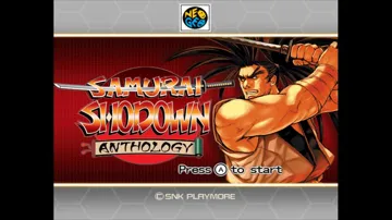 Samurai Shodown Anthology screen shot title